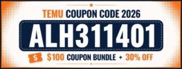 temu coupon code 2026 alh311401